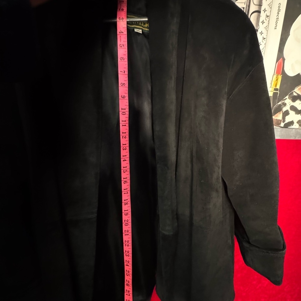 Danier BLACK LARGE flowing oversized M woman's 90's swing jacket. - Picture 7 of 16